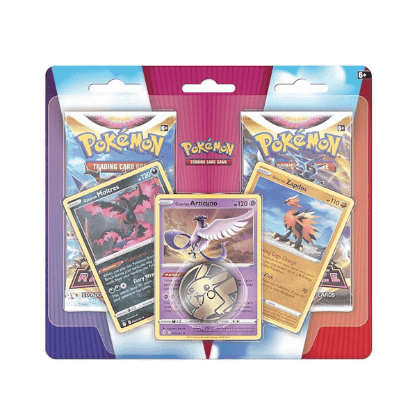 Pokémon: Enhanced 2-Pack Blister - Galarian Articuno, Galarian Zapdos & Galarian Moltres