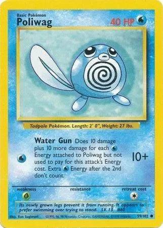 Poliwag 59/102 - Base Set (Unlimited) - Normal