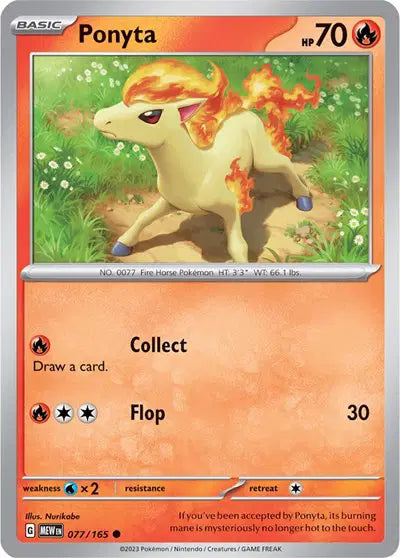 Ponyta 077/165 - Scarlet & Violet 151 - Reverse Holofoil