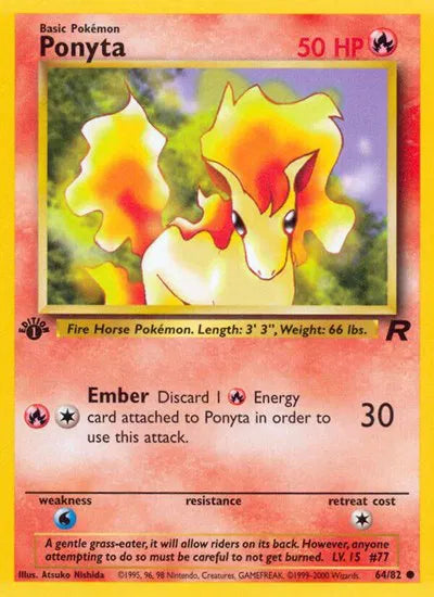 Ponyta 64/82 – Team Rocket (Unbegrenzt) – Normal