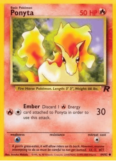 Ponyta 64/82 - Team Rocket (Unlimited) - Normal