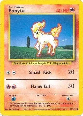 Ponyta 60/102 - Base Set (Unlimited) - Normal