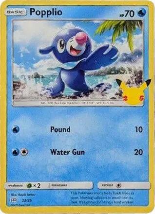 Popplio 23/25 - McDonald's 25th Anniversary Promos - Holofoil