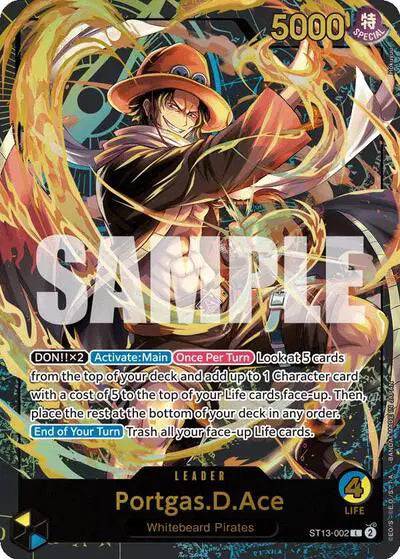 Portgas.D.Ace (Leader Collection) ST13-002 - Promotion Cards - Foil