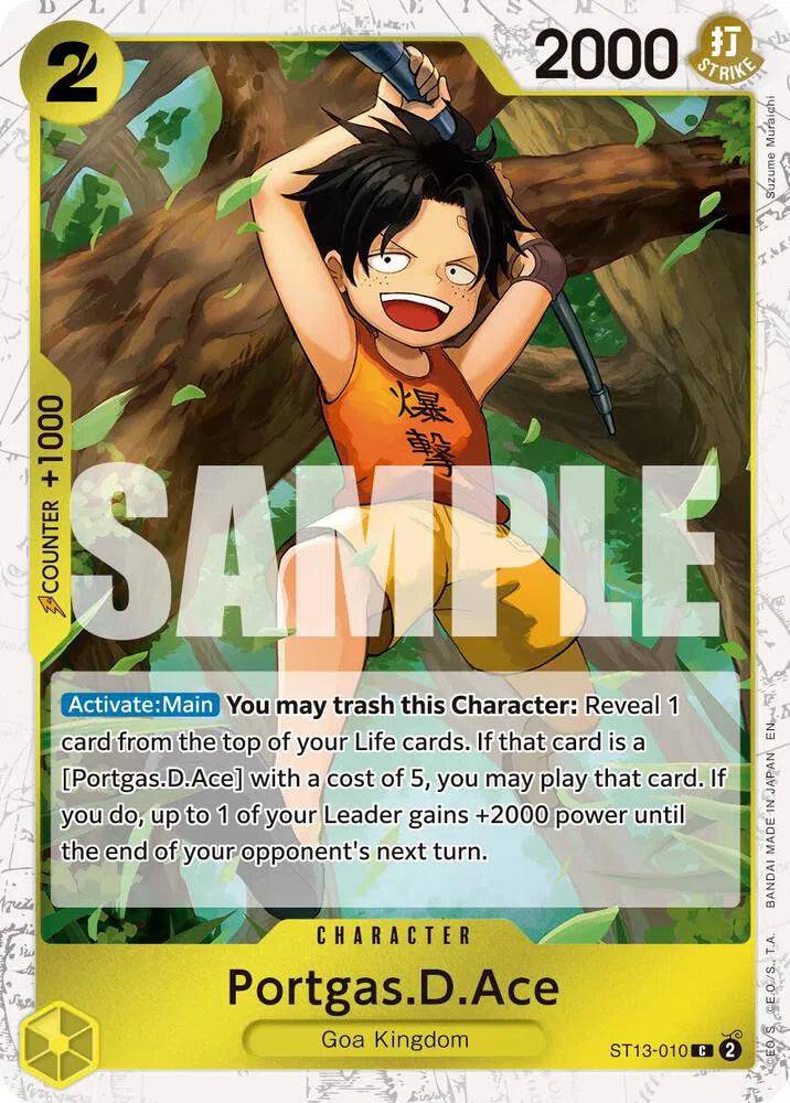 Portgas.D.Ace (Pirate Foil) ST13-010 - The Best Vol.2 - Foil