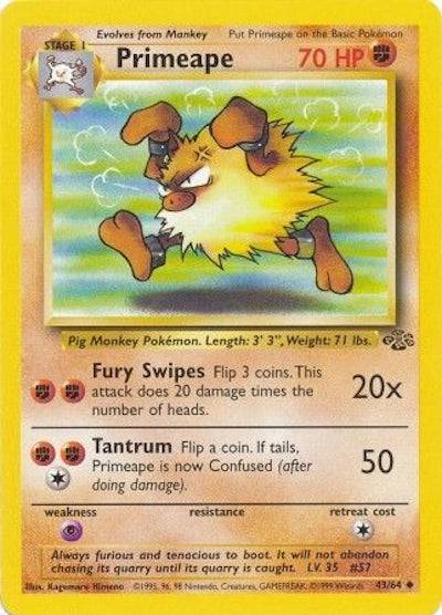 Primeape 43/64 - Jungle (Unlimited) - Normal