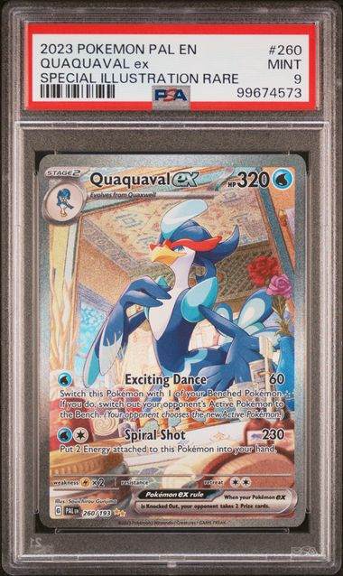 Quaquaval ex (PSA 9) 260/193 - Paldea Evolved - Holofoil