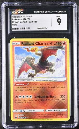Radiant Charizard (CGC 9) 020/159 - Crown Zenith - Holofoil