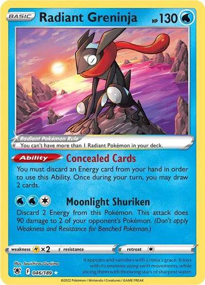 Radiant Greninja 046/189 - Astral Radiance - Holofoil
