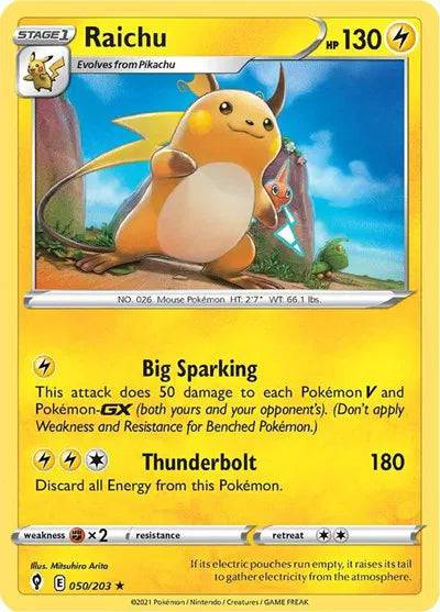 Raichu 050/203 - Evolving Skies - Holofoil