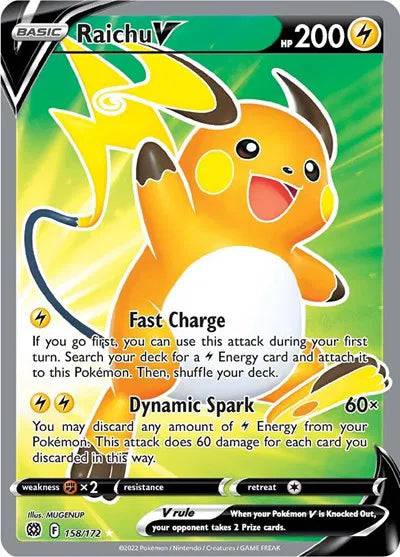 Raichu V 158/172 - Brilliant Stars - Holofoil