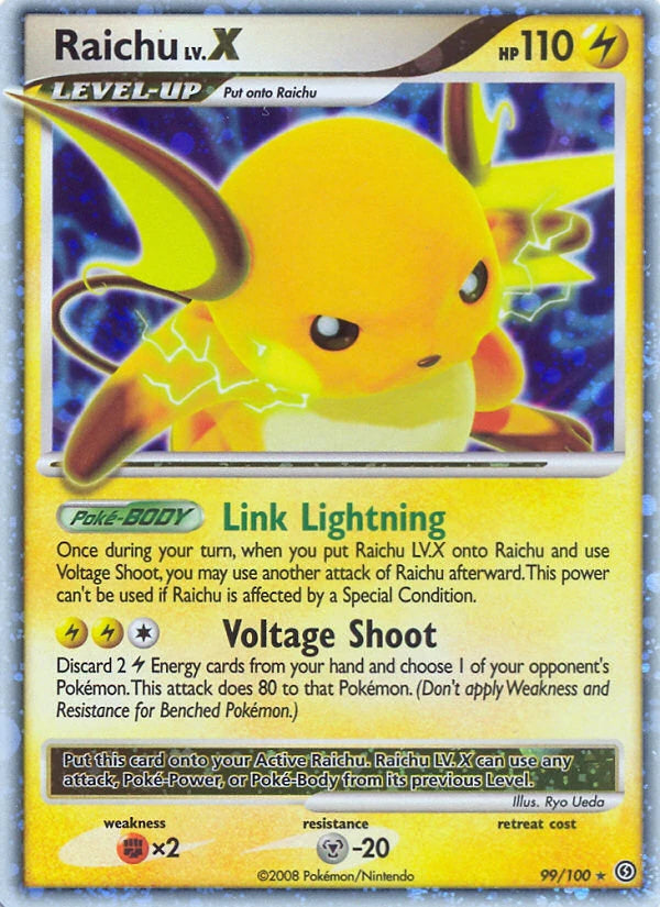 Raichu Lv.X 99/100 - Stormfront - Holofoil