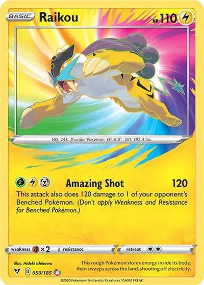 Raikou 050/185 - Vivid Voltage - Holofoil
