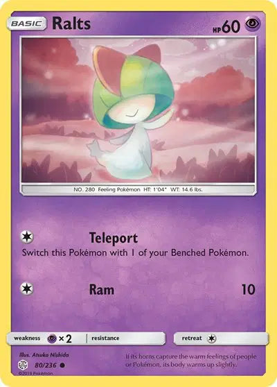 Ralts 80/236 - Cosmic Eclipse - Reverse Holofoil