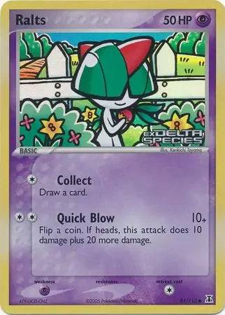 Ralts 81/101 - EX Dragon Frontiers - Reverse Holofoil