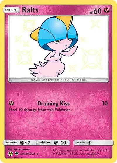 Ralts SV34/SV94 - Hidden Fates: Shiny Vault - Holofoil