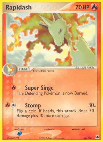 Rapidash 52/113 - EX Delta Species - Normal