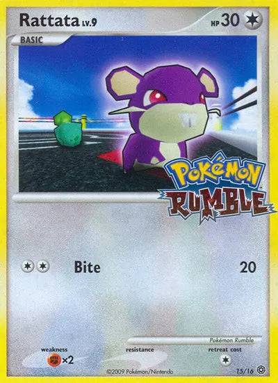 Rattata Lv.9 15/16 - Rumble - Holofoil