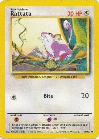 Rattata 61/102 - Base Set (Unlimited) - Normal