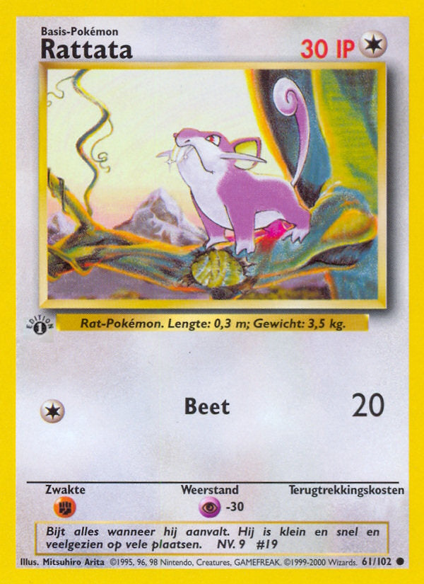 Rattata (NL) 61/102 - Base Set (1st Edition) - Normal