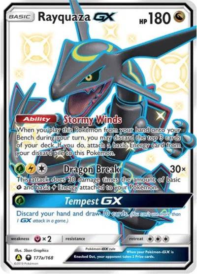 Rayquaza GX 177a/168 - Celestial Storm - Holofoil