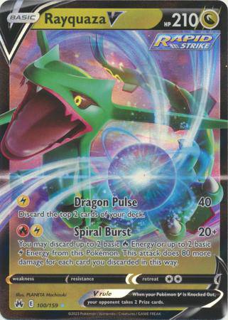 Rayquaza V 100/159 - Crown Zenith - Holofoil