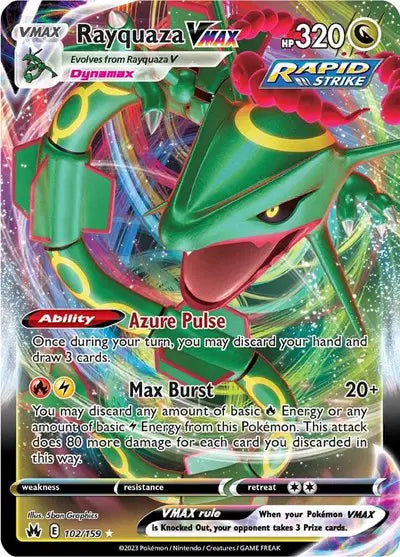 Rayquaza VMAX 102/159 - Crown Zenith - Holofoil