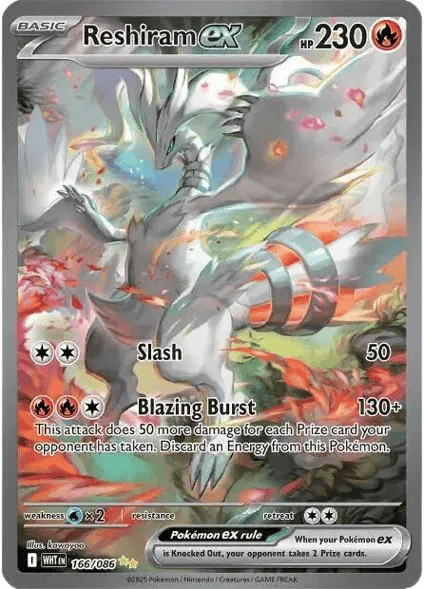 Reshiram ex 166/086 – White Flare – Holofoil