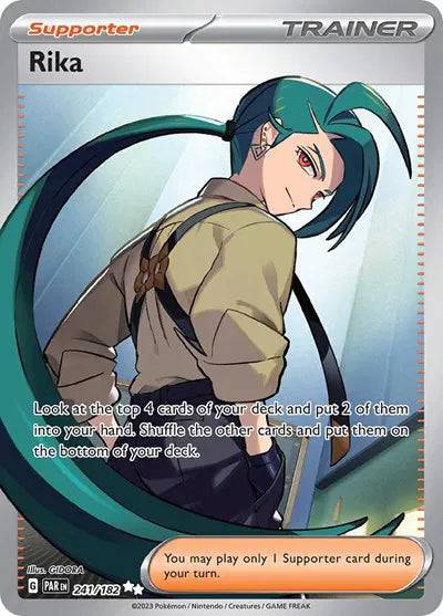 welder full art pokemon card Rika 241/182 - Paradox Rift