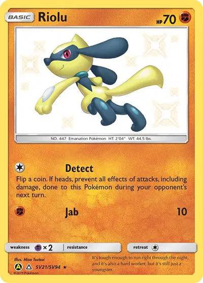 Riolu SV21/SV94 - Hidden Fates: Shiny Vault - Holofoil