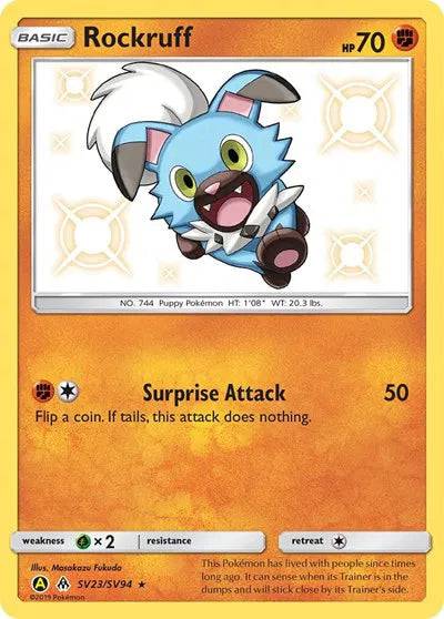 Rockruff SV23/SV94 - Hidden Fates: Shiny Vault - Holofoil