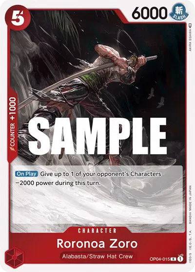 Roronoa Zoro OP04-015 - Kingdoms of Intrigue - Foil