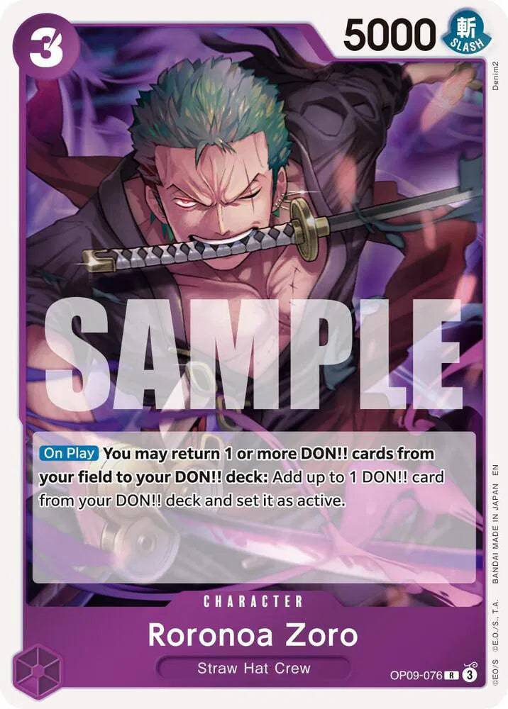 Roronoa Zoro OP09-076 - The Best Vol.2 - Foil