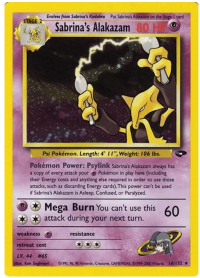 Sabrina's Alakazam 16/132 - Gym Challenge (Unlimited) - Holofoil