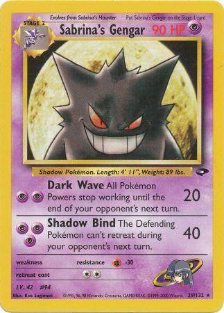 Sabrina's Gengar 29/132 - Gym Challenge (Unlimited) - Normal