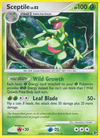 Sceptile Lv.52 8/106 - Great Encounters - Holofoil