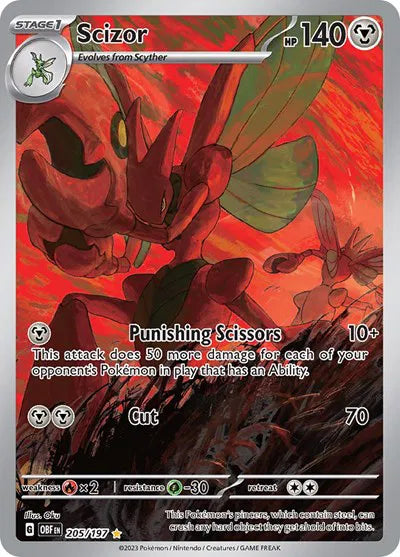 Scizor 205/197 - Obsidian Flames - Holofoil