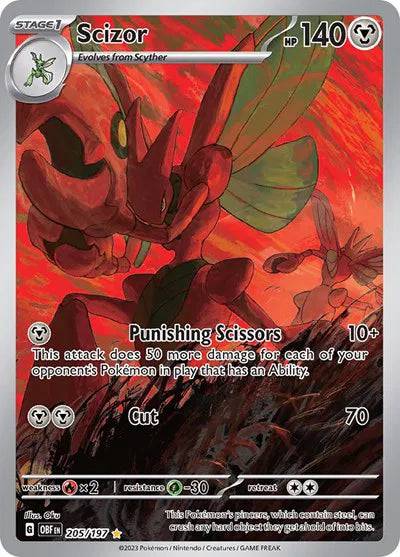 Scizor 205/197 - Obsidian Flames - Holofoil