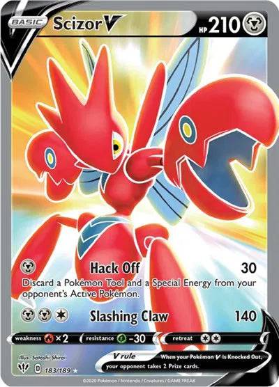 Scizor V 183/189 - Darkness Ablaze - Holofoil