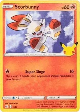 Scorbunny 16/25 - McDonald's 25th Anniversary Promos - Holofoil