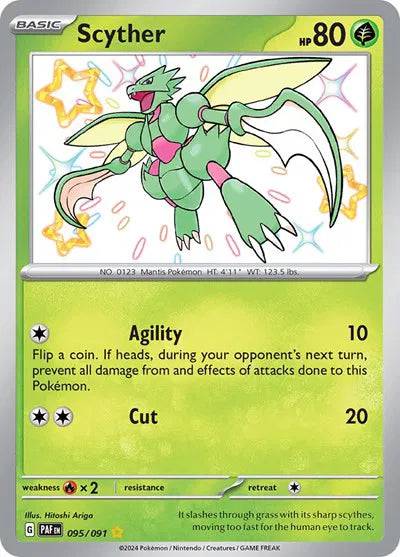 Scyther 095/091 - Paldean Fates - Holofoil