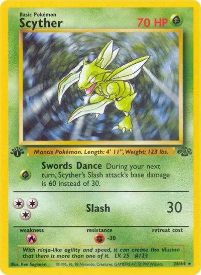 Scyther 26/64 - Jungle (1st Edition) - Normal