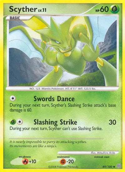 Scyther Lv.11 49/100 - Stormfront - Reverse Holofoil