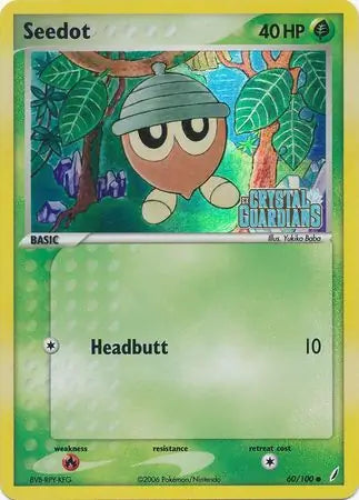 Seedot 60/100 - EX Crystal Guardians - Reverse Holofoil