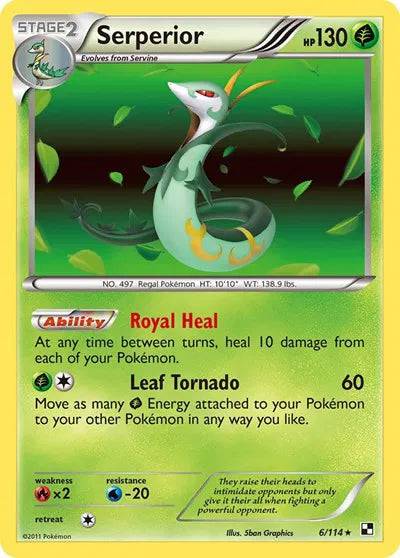 Serperior 6/114 - Black & White - Holofoil