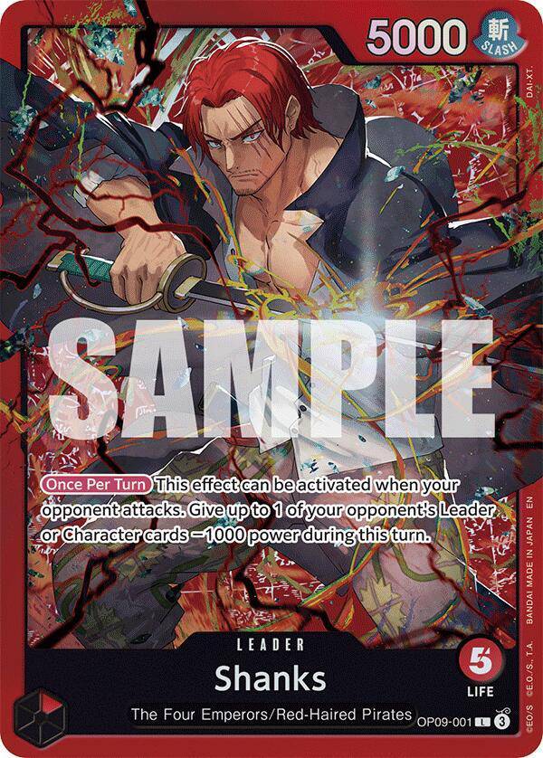 Shanks OP09-001 - Starter Deck 23: RED Shanks - Normal
