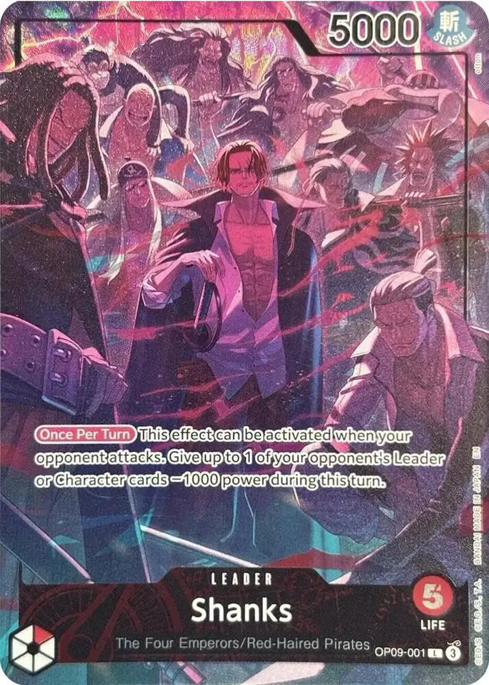 OP09-001 シャンクス 2nd ANNIVERSARY SET Shanks (2nd Anniversary Set) OP09-001 - Promotion Cards - Foil