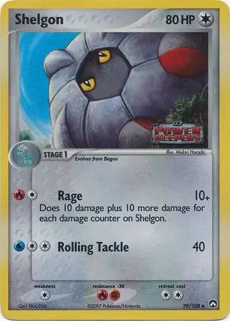 Shelgon 39/108 - EX Power Keepers - Reverse Holofoil