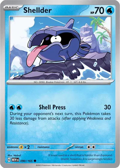 Shellder 090/165 - Scarlet & Violet 151 - Reverse Holofoil