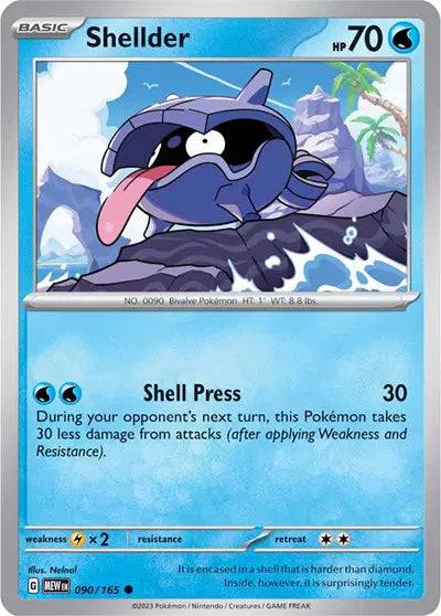 Shellder 090/165 - Scarlet & Violet 151 - Reverse Holofoil
